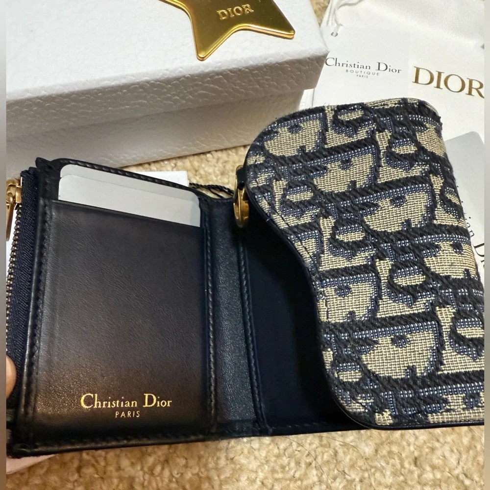 Dior saddle lotus wallet